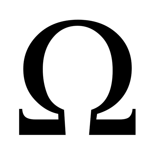 Omega (Ω) symbol