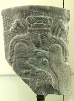 Stone fragment, possibly Inanna